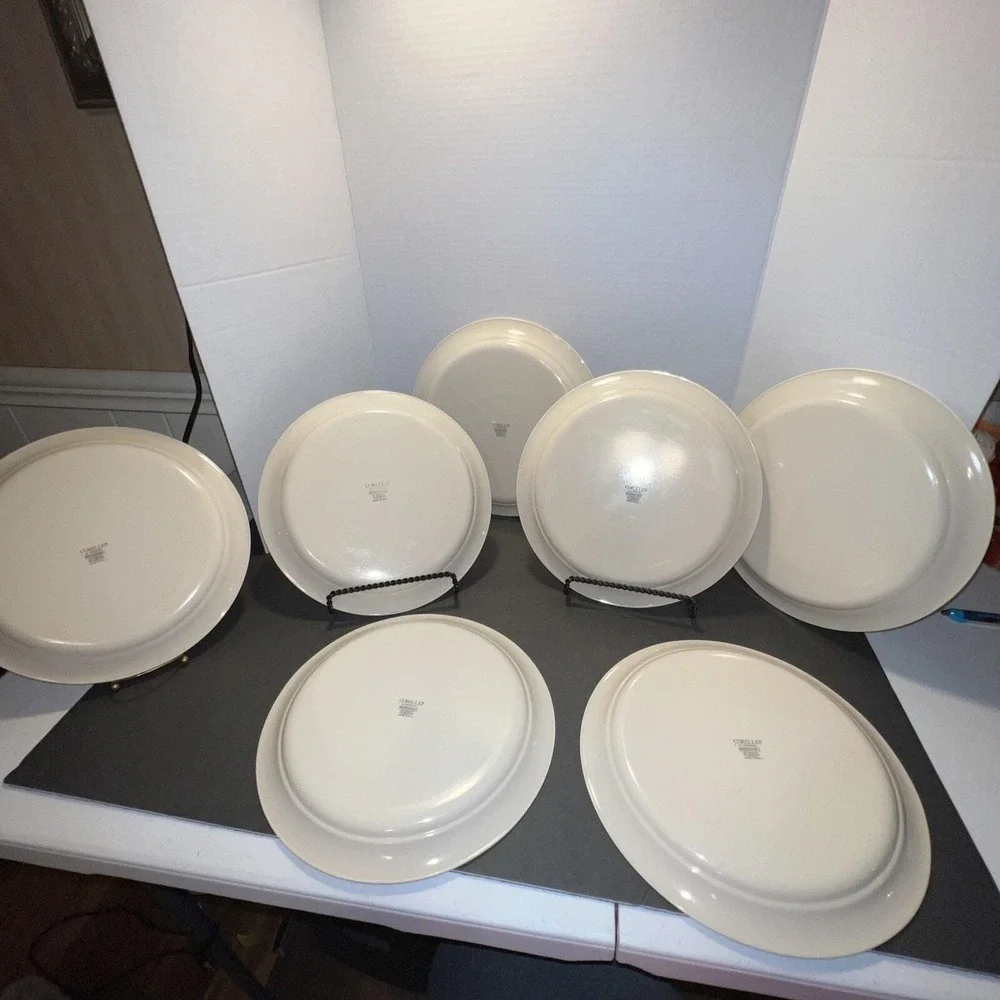 Corelle‎ Corning Ware Set of Seven 7 ABUNDANCE Fruit Design Luncheon Plates